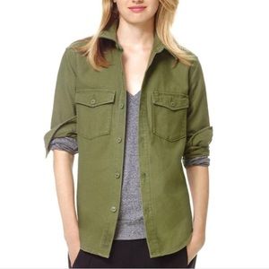 TNA green cargo button up size XS